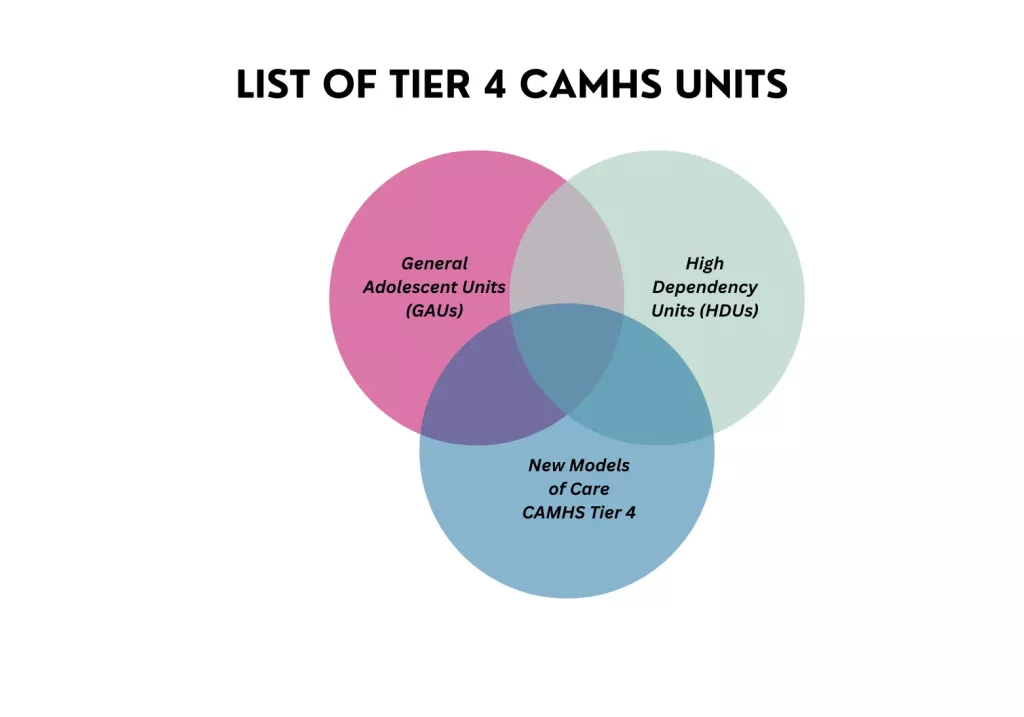 list of tier 4 camhs units