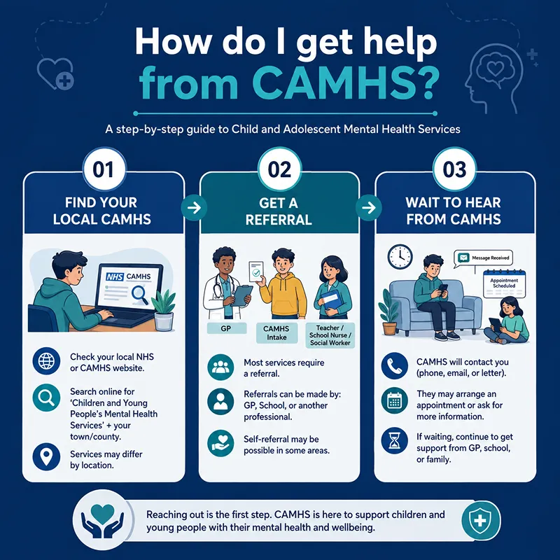 How do I get help from CAMHS?