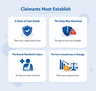 claimants must establish What Are Medical Negligence Claims?