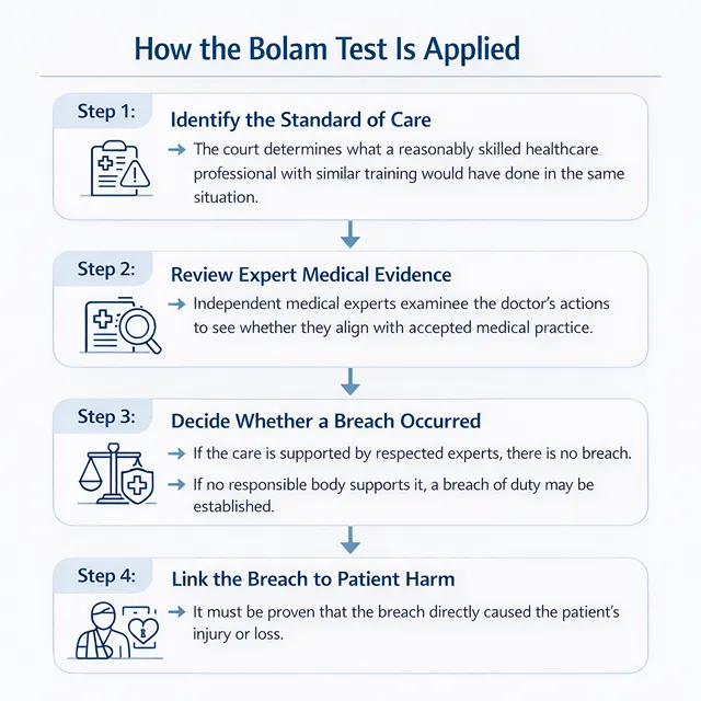How the Bolam Test Is Applied