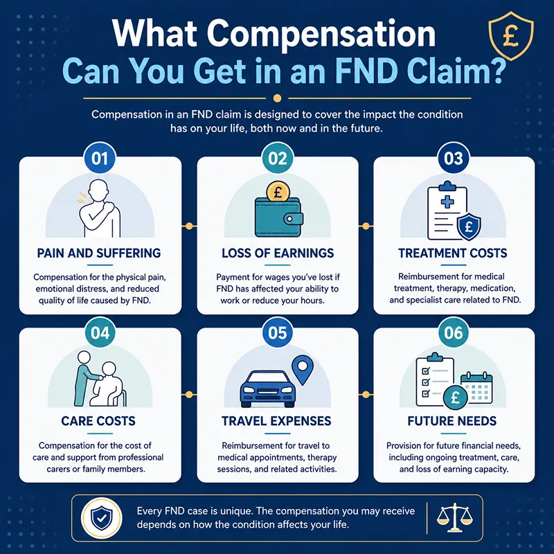 What Compensation Can You Get in an FND Claim?