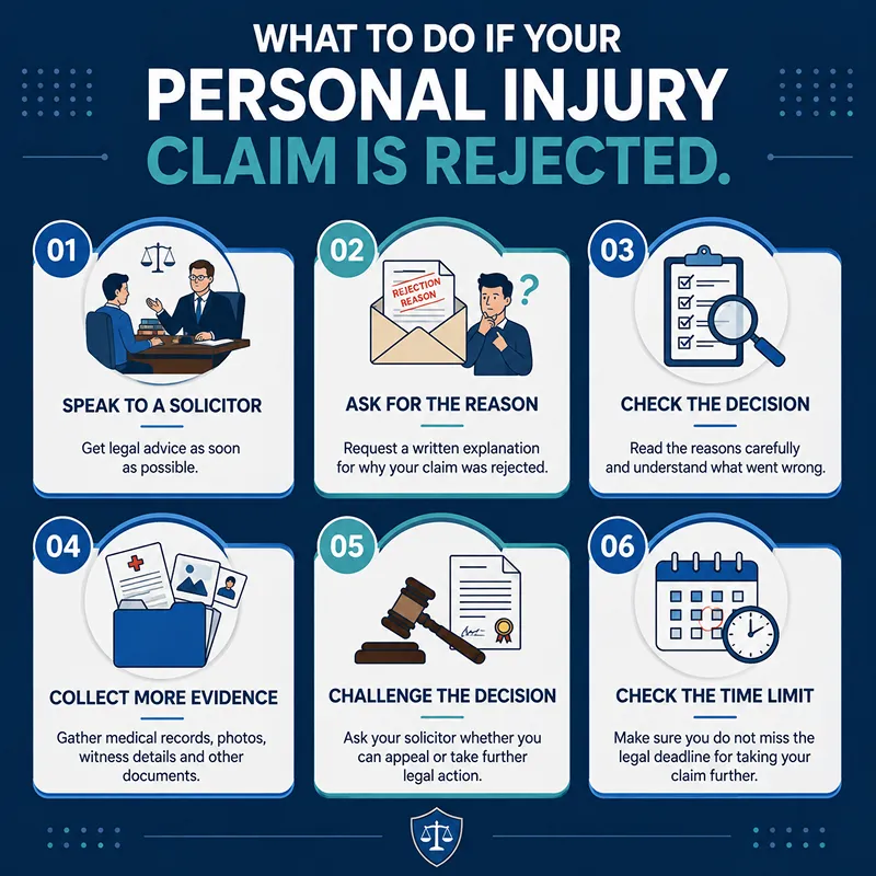 What to do if your personal injury clain is rejected