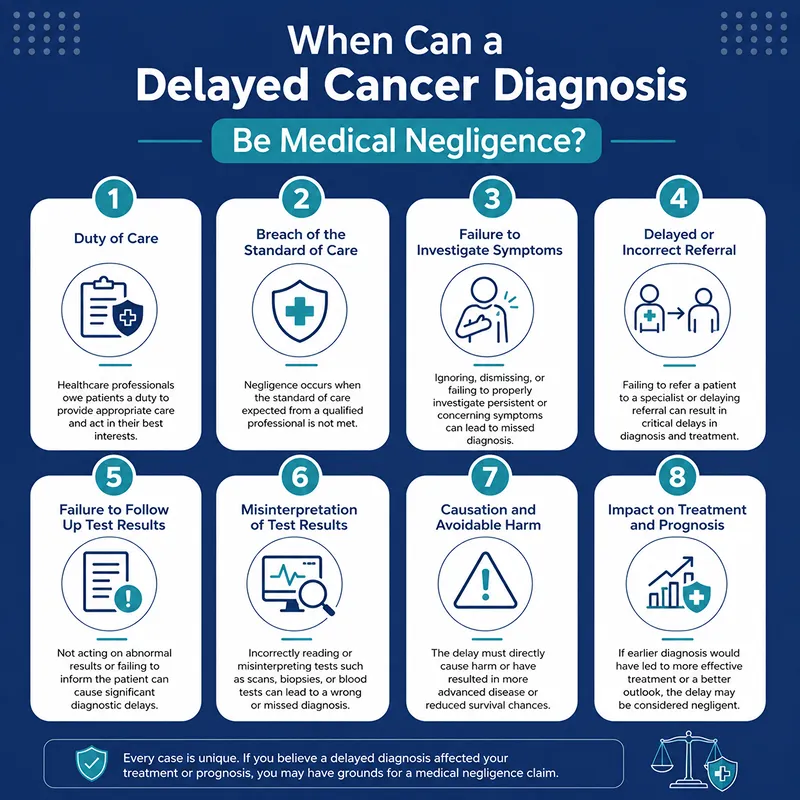 When can a delayed cancer diagnosis