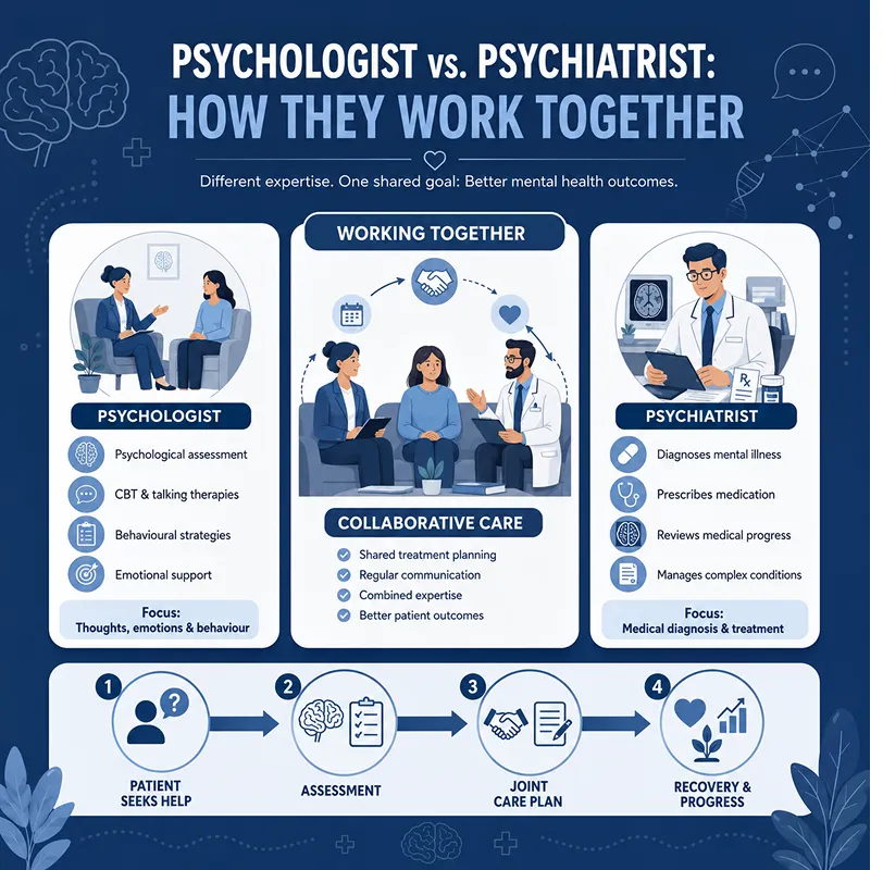 Psychologist vs. Psychiatrist How they work together